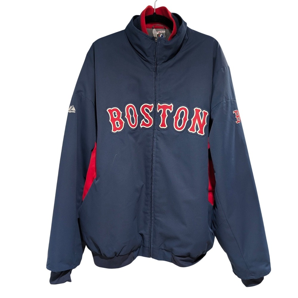 Majestic Boston Red Sox Therma Base Jacket Mens XL Navy Blue MLB Authentic